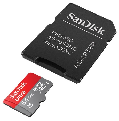 サンディスク MicroSDXC 64GB ULTRAシリーズ UHS-1 80MB/s アダプタ付 海外パッケージ SDSQUNC-064G-GN6MA SDSQUNC-064G-GN6MA